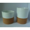 Porcelain Cup with Cork Bottom